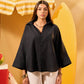 BLACK RELAXED LINEN SHIRT