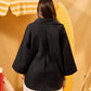 BLACK RELAXED LINEN SHIRT