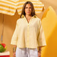 BUTTERMILK YELLOW RELAXED LINEN SHIRT