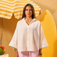 OFF-WHITE RELAXED LINEN SHIRT