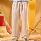 OFF WHITE PLEATED LINEN PANTS
