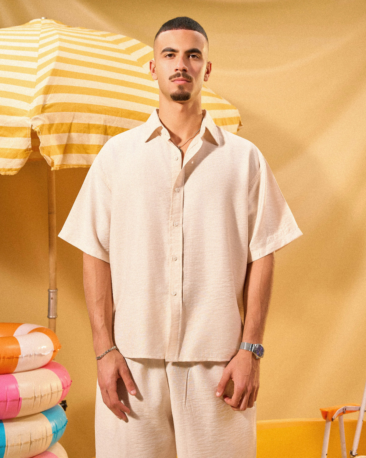 LINEN BLEND SHIRT
