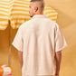 BEIGE LINEN BLEND SHIRT