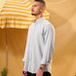 SKY-BLUE LINEN SHIRT
