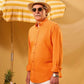 ORANGE LINEN SHIRT
