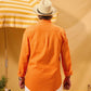 ORANGE LINEN SHIRT