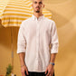 WHITE LINEN SHIRT