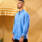 LIGHT BLUE LINEN SHIRT