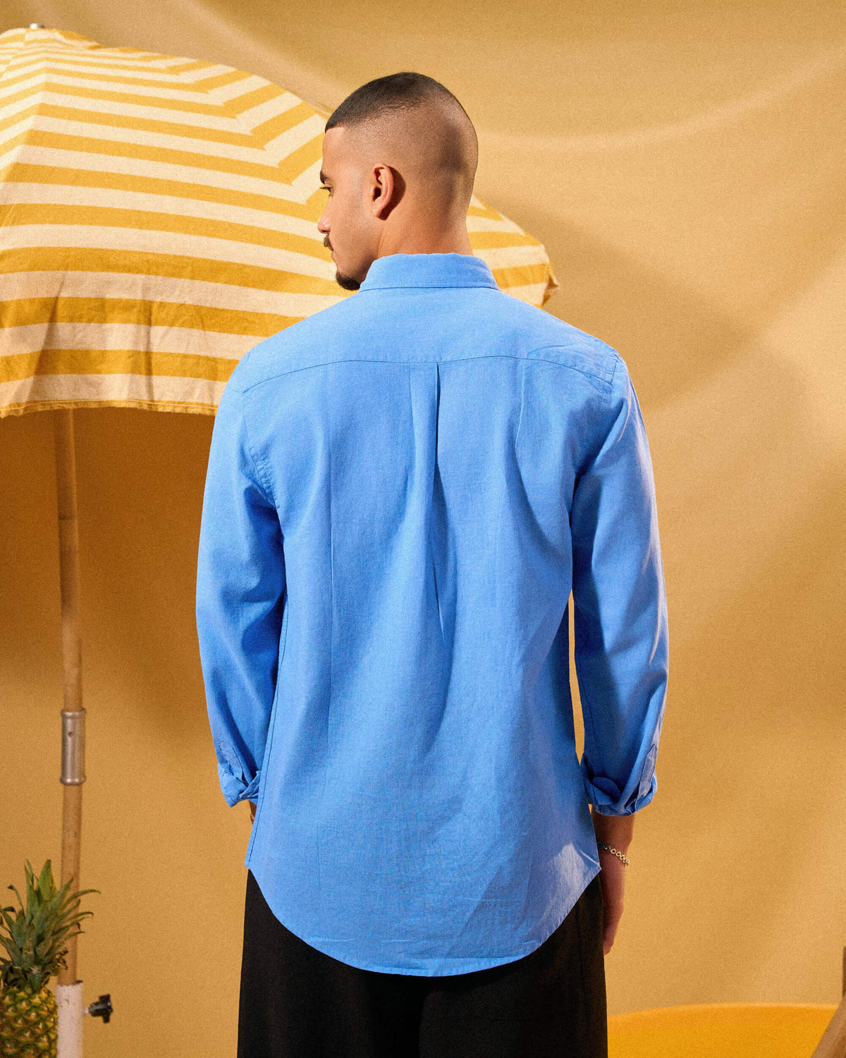 LIGHT BLUE LINEN SHIRT