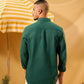 DARK GREEN LINEN SHIRT