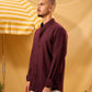 BURGUNDY LINEN SHIRT