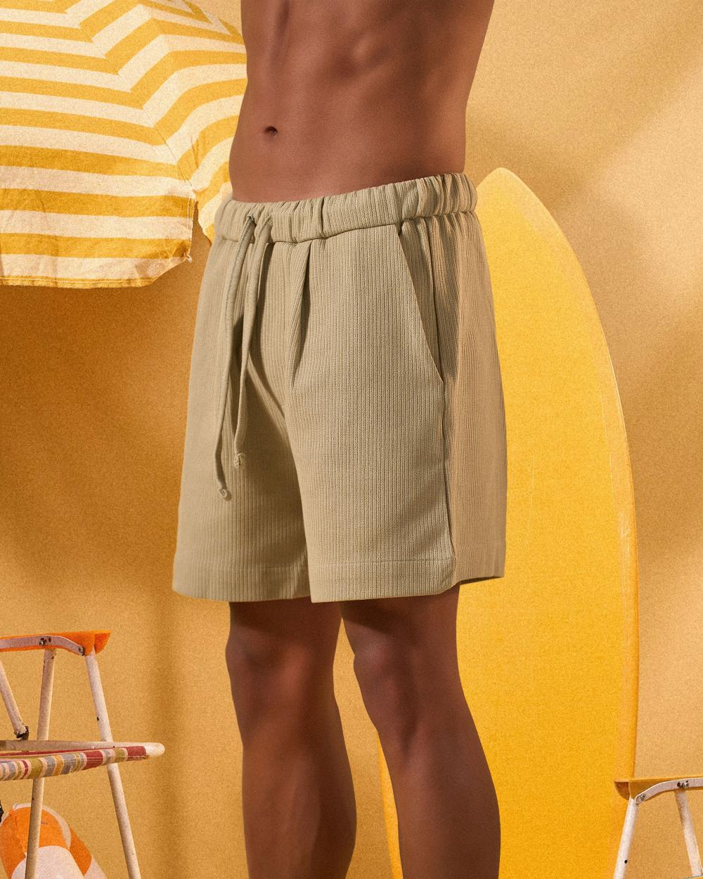 MINT GREEN SOFT TEXTURE SHORTS