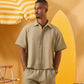 MINT GREEN SOFT TEXTURE OVERSHIRT