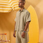 MINT GREEN SOFT TEXTURE OVERSHIRT
