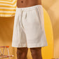 OFF WHITE SOFT TEXTURE SHORTS