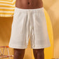 OFF WHITE SOFT TEXTURE SHORTS