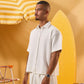 OFF WHITE SOFT TEXTURE OVERSHIRT