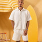 OFF WHITE WAFFLE OVERSHIRT