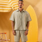 MINT GREEN RIDGED OVERSHIRT