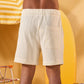 OFF-WHITE RIDGED SHORT