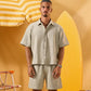 MINT GREEN RELAXED RIBBED OVERSHIRT