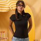 BLACK MANDARIN TOP