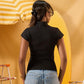 BLACK MANDARIN TOP