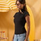 BLACK MANDARIN TOP