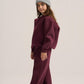 BURGUNDY LITTLE ONES RELAXED-FIT SWEATPANT