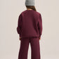 BURGUNDY LITTLE ONES RELAXED-FIT SWEATPANT