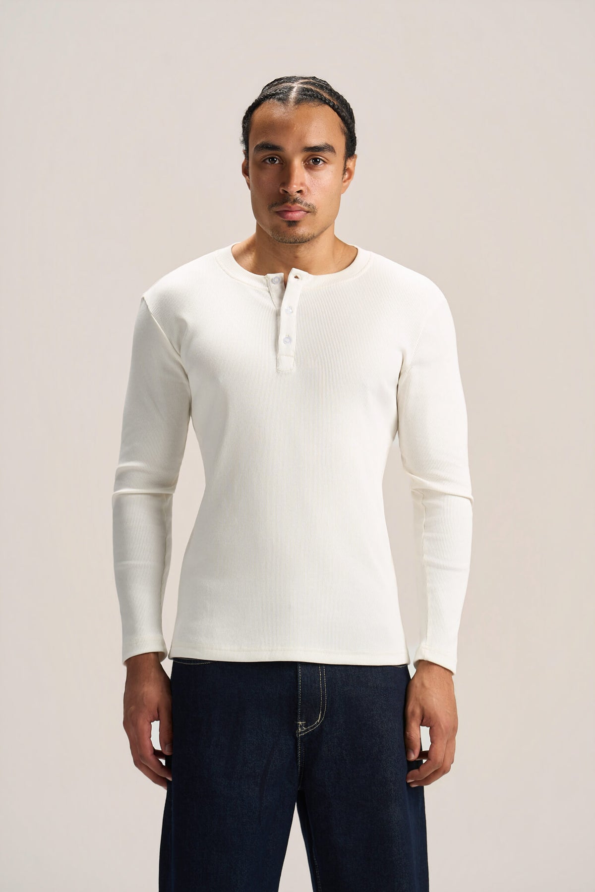 LONG SLEEVE HENLEY SHIRT