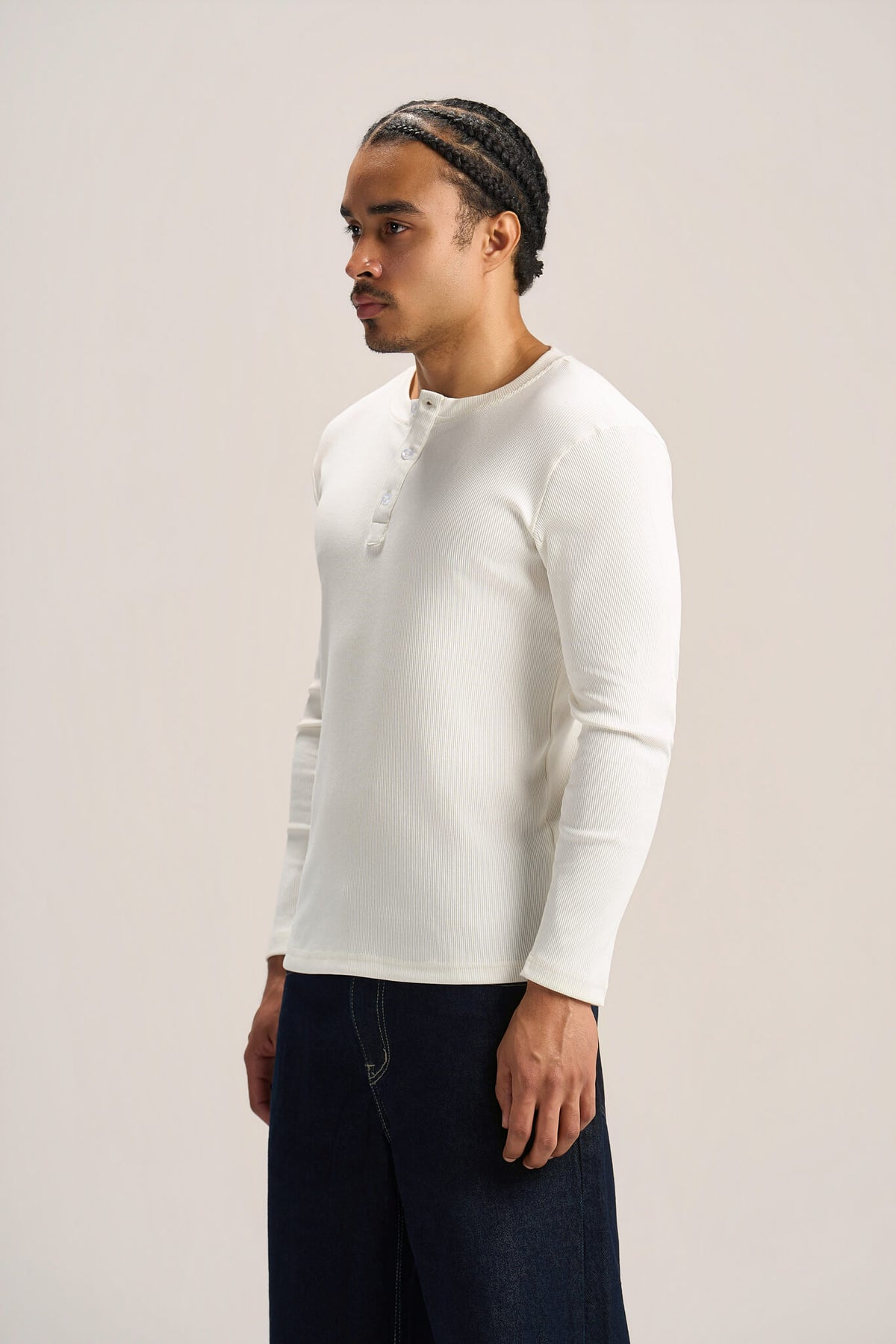 LONG SLEEVE HENLEY SHIRT