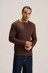 LONG SLEEVE HENLEY SHIRT