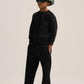 BLACK LITTLE ONES RELAXED-FIT SWEATPANT