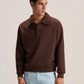 V-NECK COLLAR SWEATSHIRT