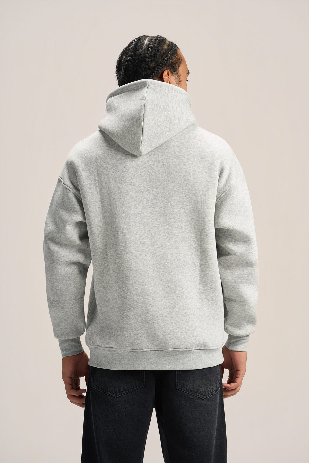 ASH GREY OVER-SIZED HOODIE