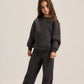 DARK GREY LITTLE ONES RELAXED-FIT SWEATPANT
