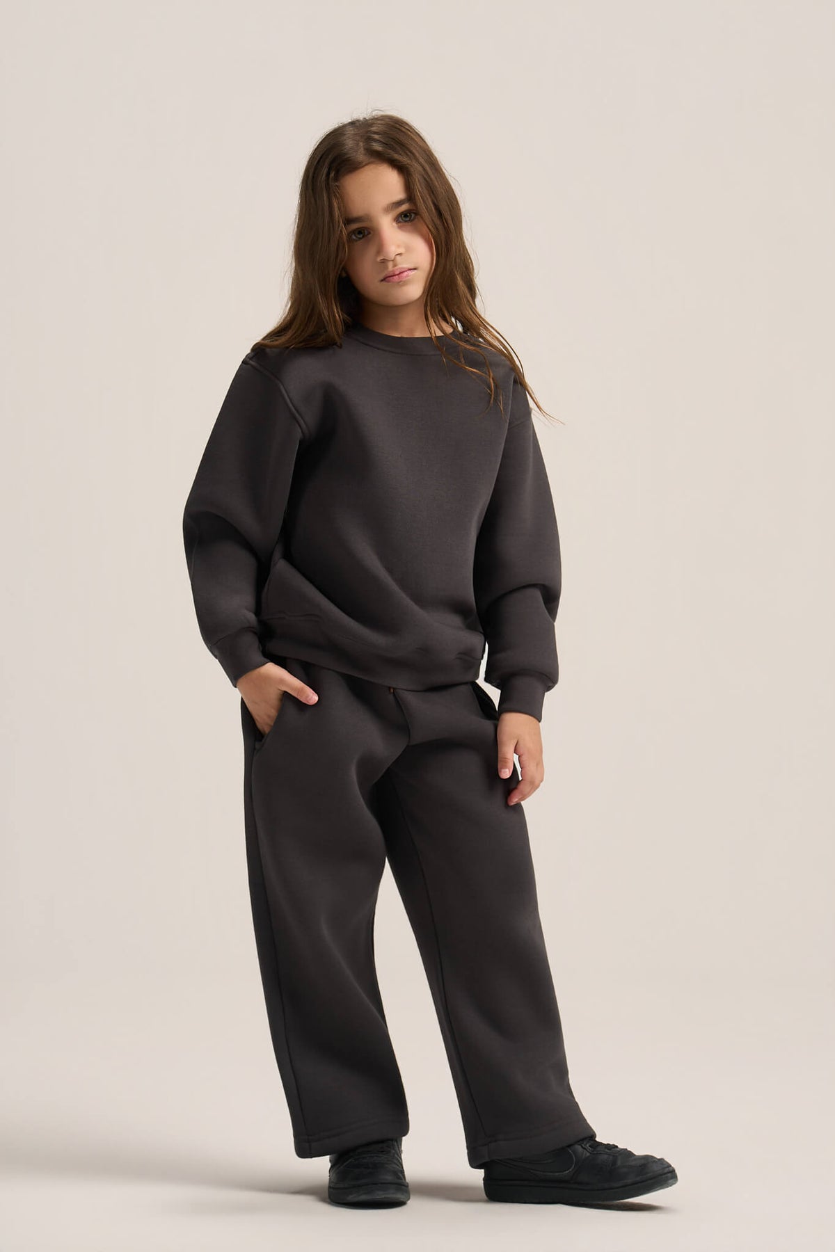 DARK GREY LITTLE ONES RELAXED-FIT SWEATPANT