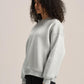 ASH GREY BOXY-FIT CREWNECK