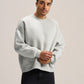 ASH GREY BOXY-FIT CREWNECK