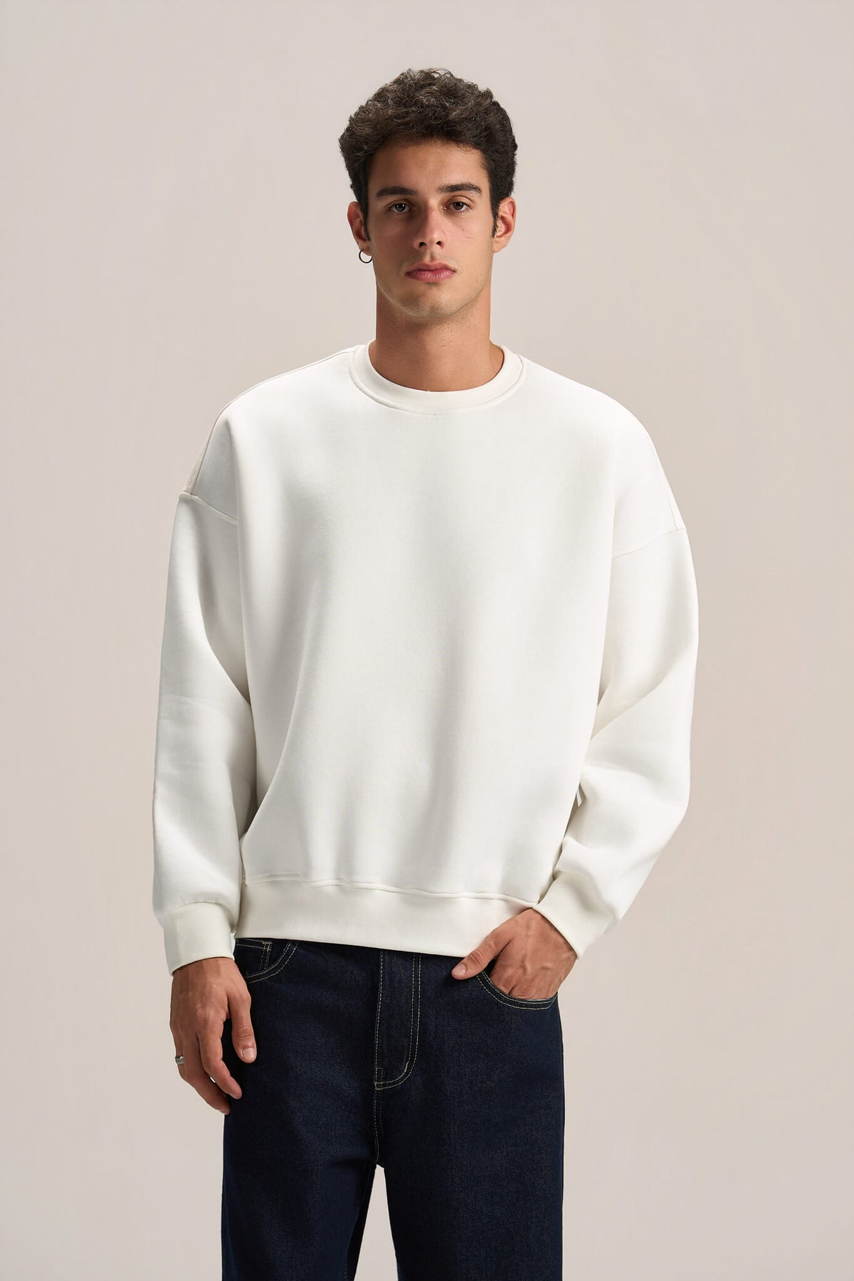 OFF-WHITE BOXY-FIT CREWNECK