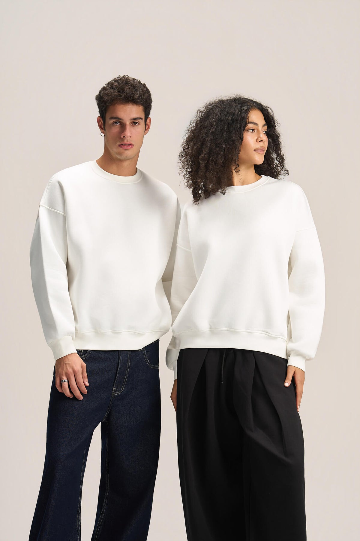 OFF-WHITE BOXY-FIT CREWNECK