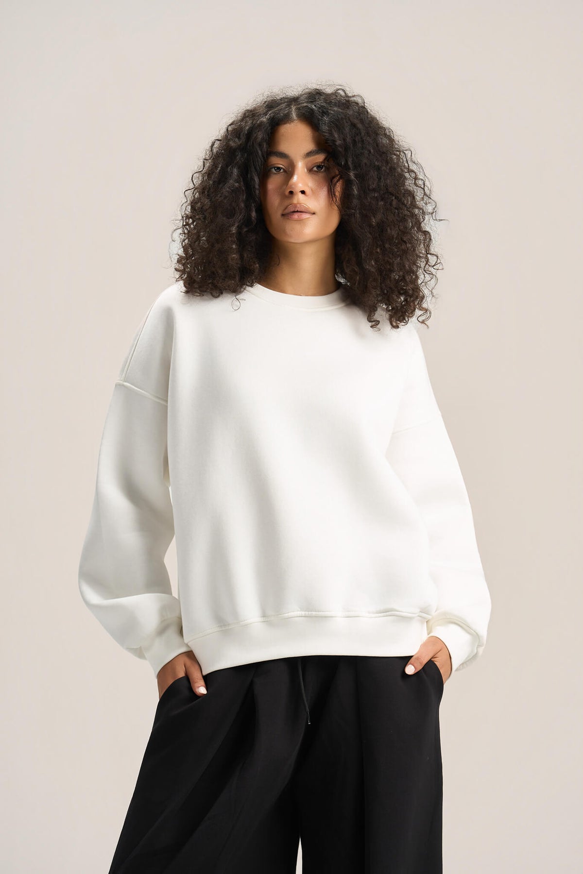 OFF-WHITE BOXY-FIT CREWNECK