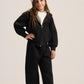 BLACK LITTLE ONES RELAXED-FIT SWEATPANT