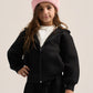BLACK LITTLE ONES ESSENTIAL ZIP UP HOODIE