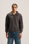 V-NECK COLLAR SWEATSHIRT