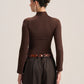 KEYHOLE LONG SLEEVE TOP