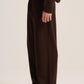 BROWN COZY KNIT PANTS