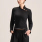 LONG SLEEVE MANDARIN TOP