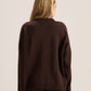 BROWN COZY KNIT PULLOVER